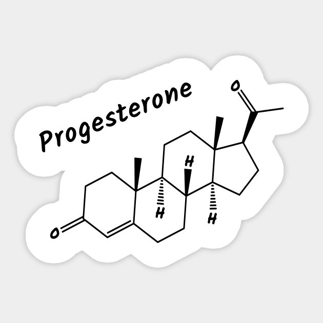 Progesterone  Hormone Sticker by Polyart